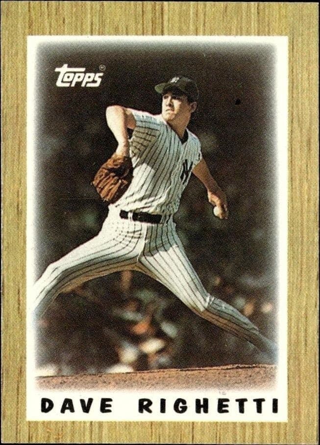 1987 Topps Minis Dave Righetti #67 trading card
