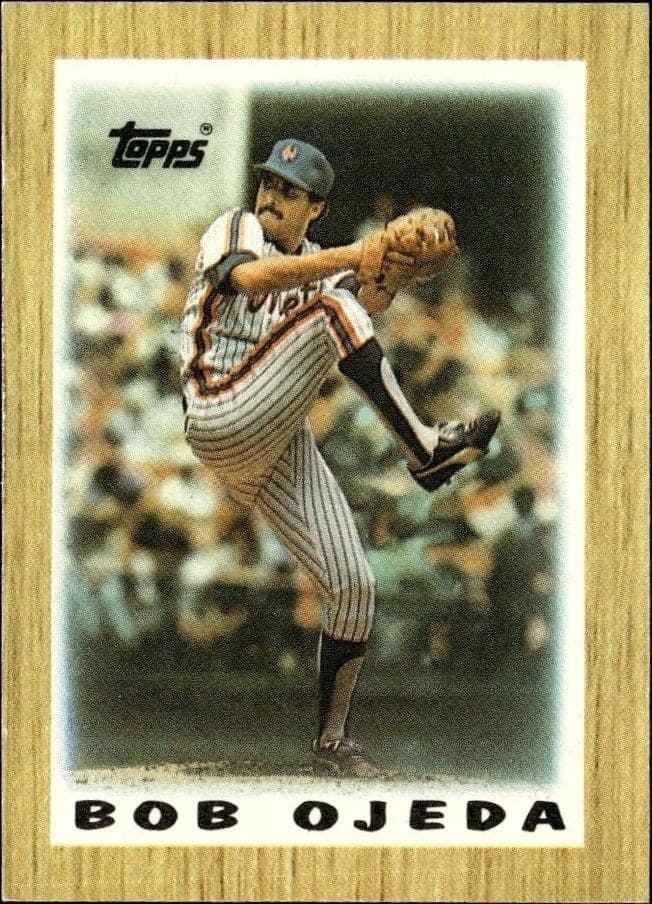 1987 Topps Minis Bob Ojeda #25 trading card