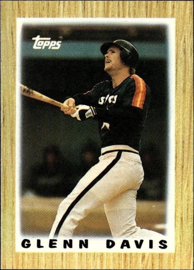 1987 Topps Minis Glenn Davis #8 trading card