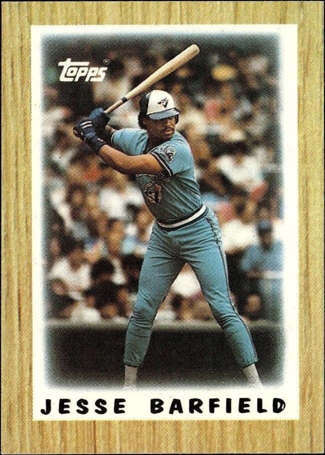 1987 Topps Minis Jesse Barfield #73 trading card