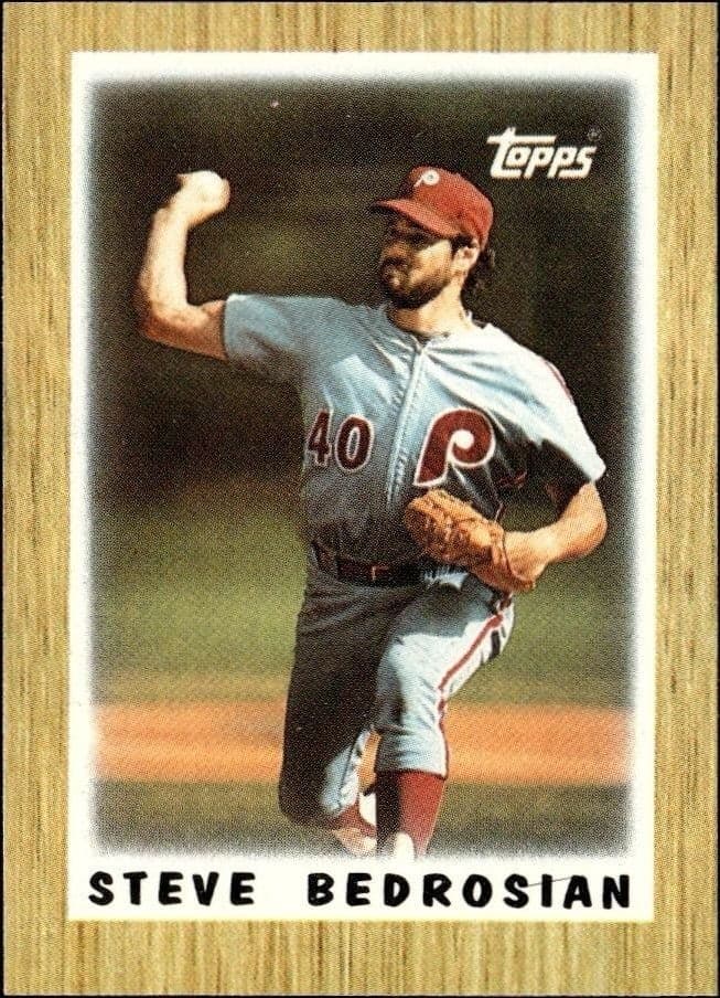 1987 Topps Minis Steve Bedrosian #27 trading card