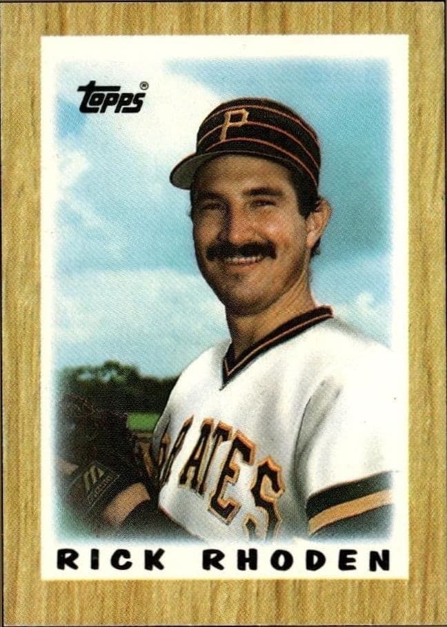 1987 Topps Minis Rick Rhoden #31 trading card