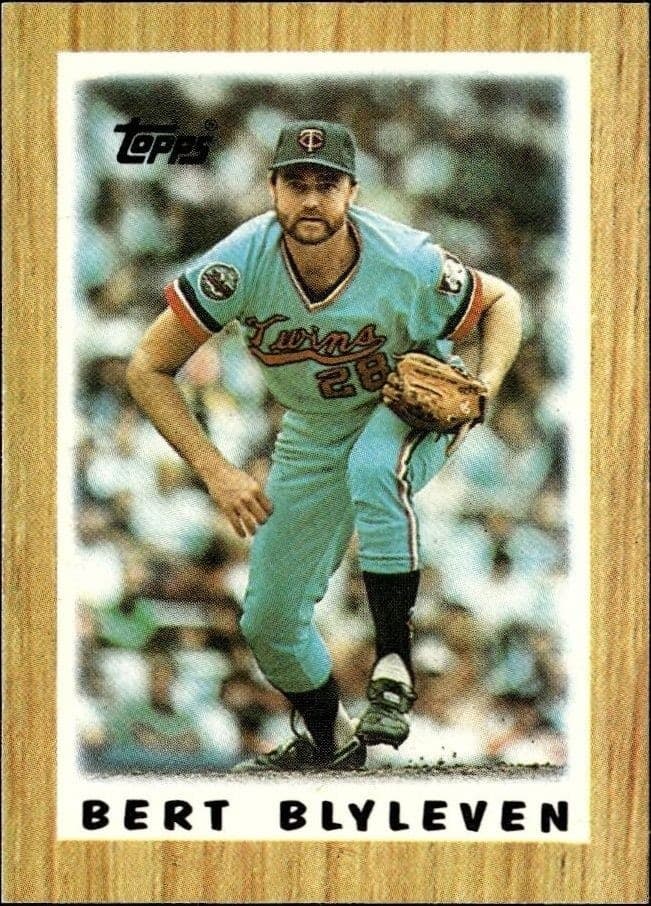 1987 Topps Minis Bert Blyleven #61 trading card