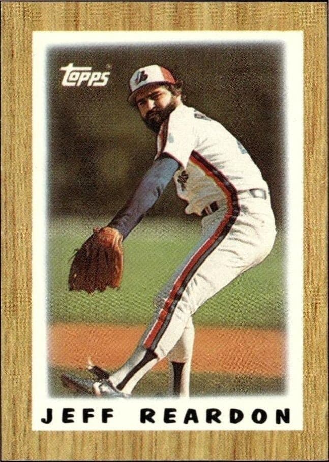 1987 Topps Minis Jeff Reardon #18 trading card