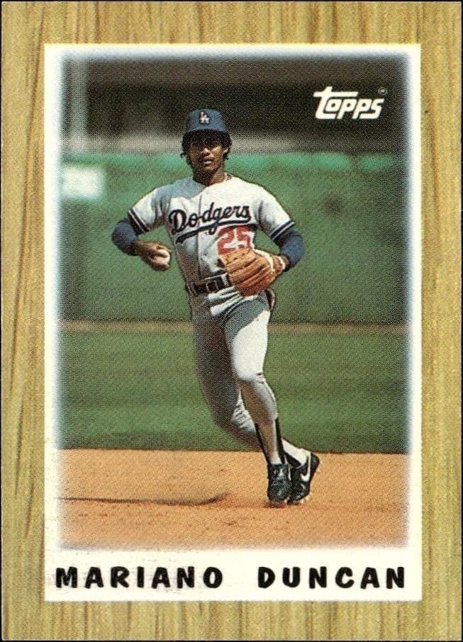 1987 Topps Minis Mariano Duncan #13 trading card
