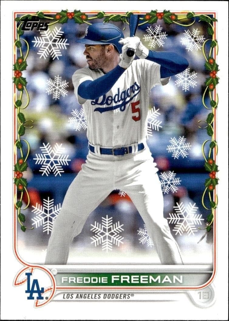 2022 Topps Holiday Freddie Freeman #HW82 trading card