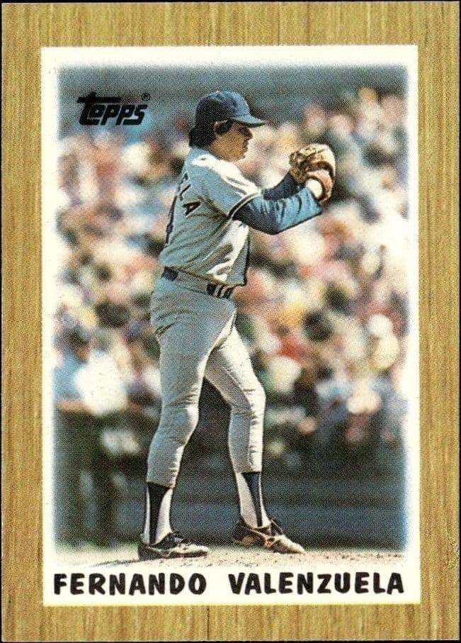 1987 Topps Minis Fernando Valenzuela #16 trading card