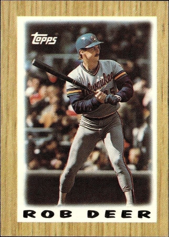 1987 Topps Minis Rob Deer #59 trading card