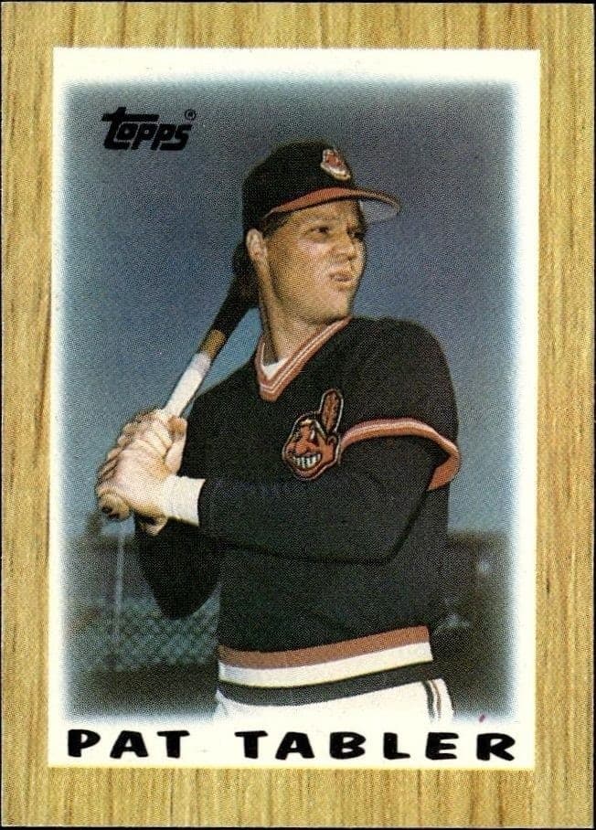 1987 Topps Minis Pat Tabler #52 trading card