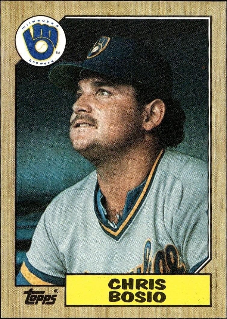 1987 Topps Chris Bosio #448 trading card