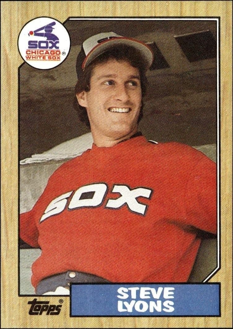 1987 Topps Steve Lyons #511 trading card