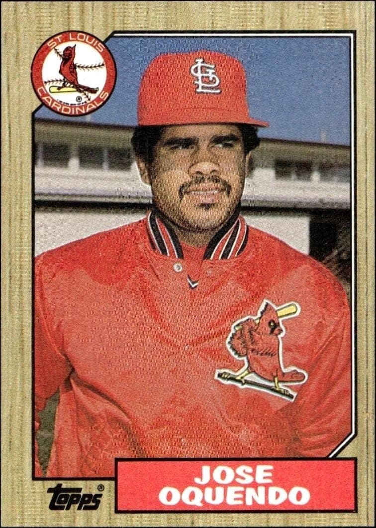 1987 Topps Jose Oquendo #133 trading card