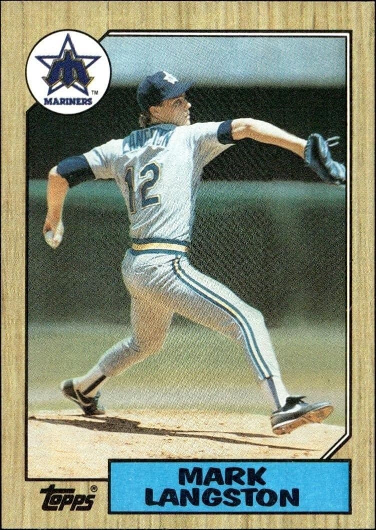 1987 Topps Mark Langston #215 trading card
