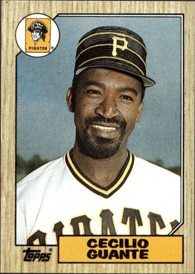 1987 Topps Cecilio Guante #219 trading card
