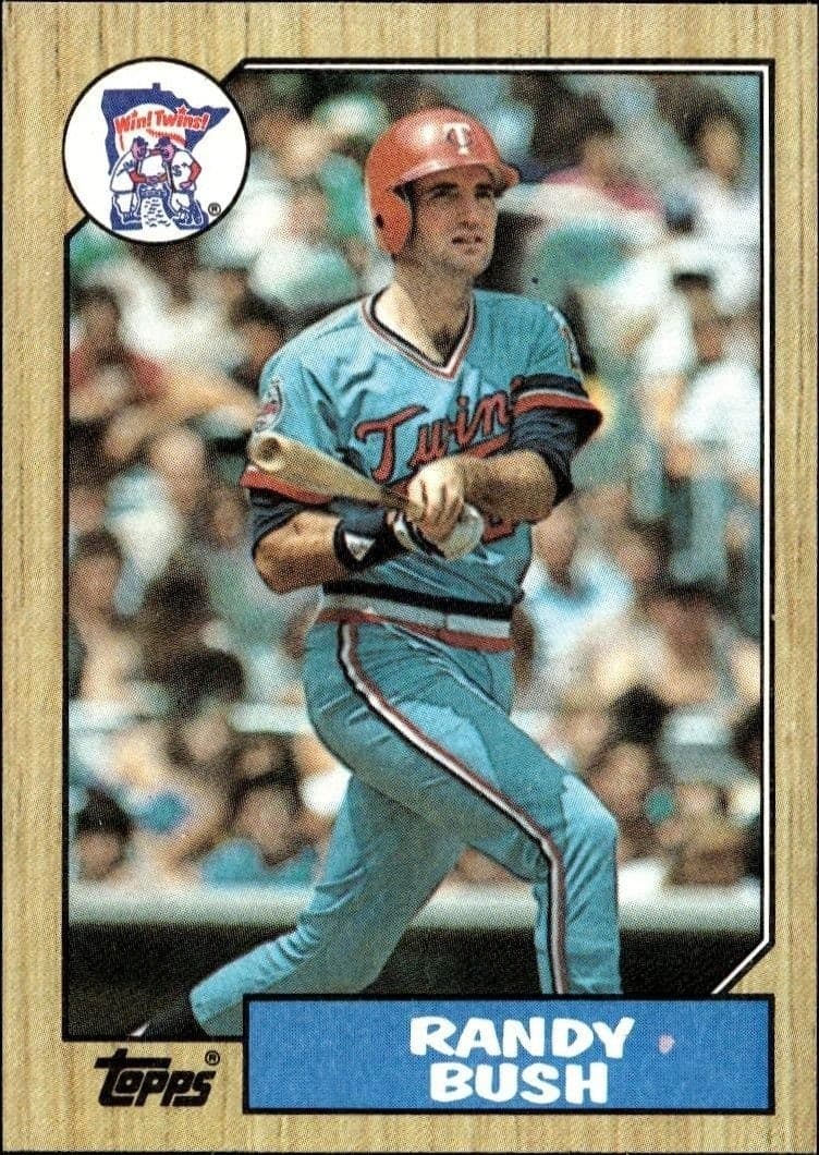 1987 Topps Randy Bush #364 trading card