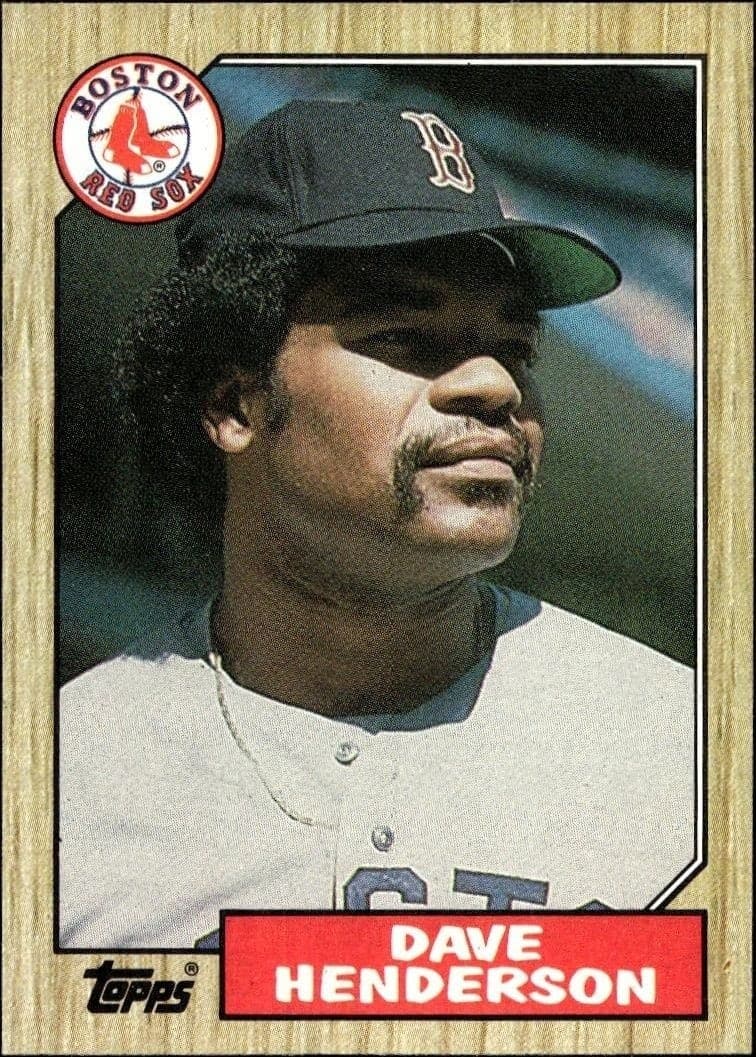 1987 Topps Dave Henderson #452 trading card