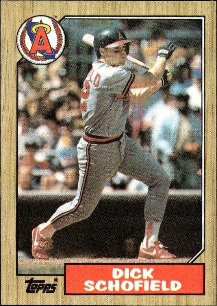 1987 Topps Dick Schofield #502 trading card
