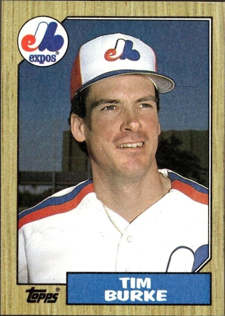1987 Topps Tim Burke #624 trading card