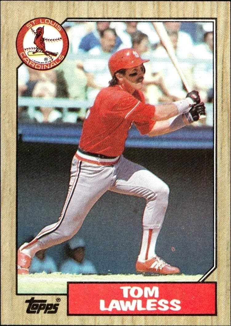 1987 Topps Tom Lawless #647 trading card