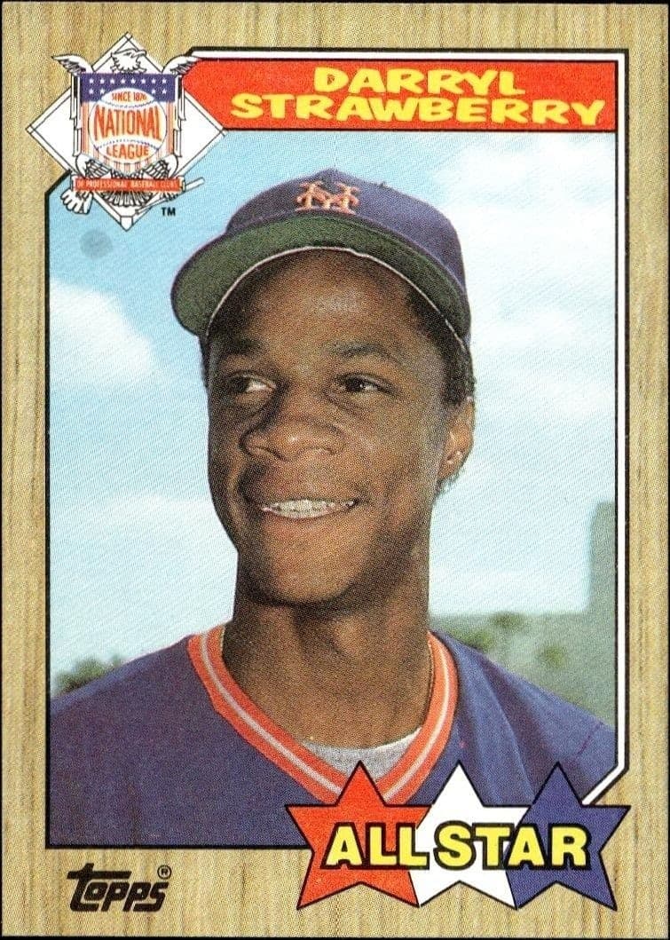 1987 Topps Darryl Strawberry #601 trading card