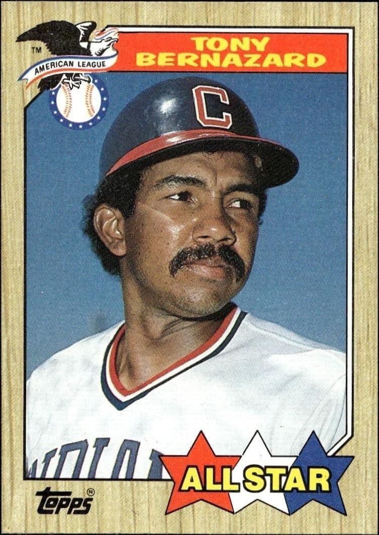 1987 Topps Tony Bernazard #607 trading card