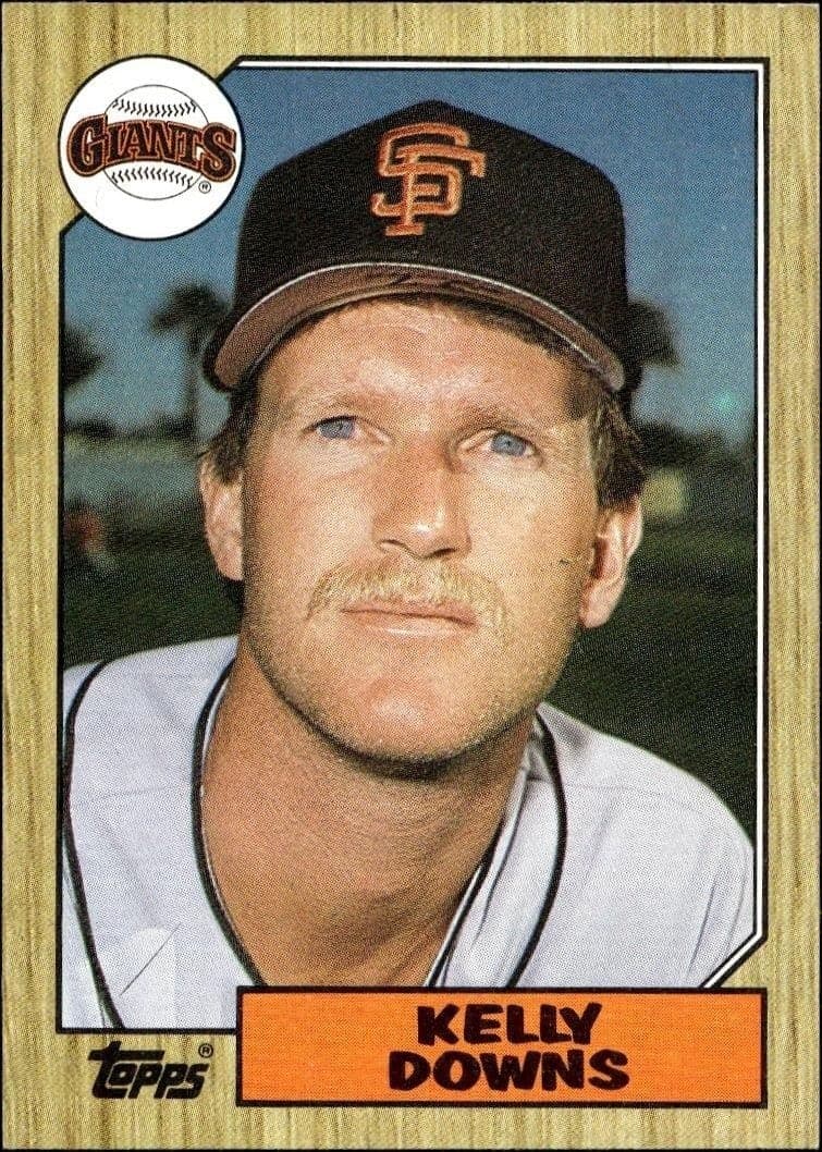 1987 Topps Kelly Downs #438 trading card