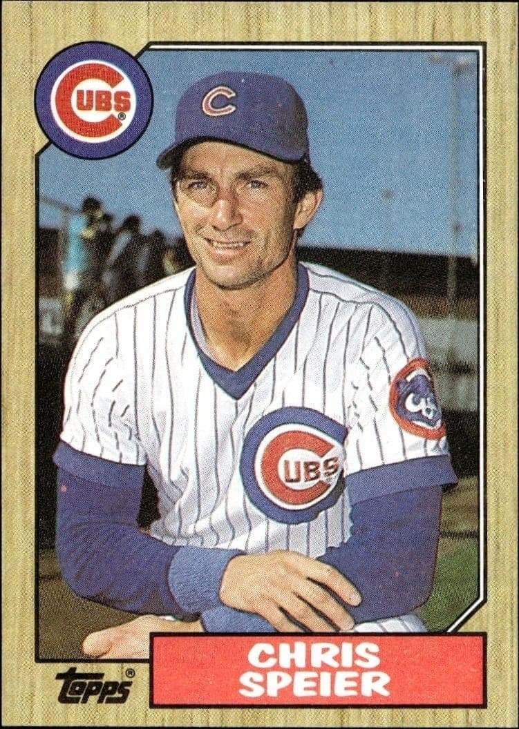 1987 Topps Chris Speier #424 trading card
