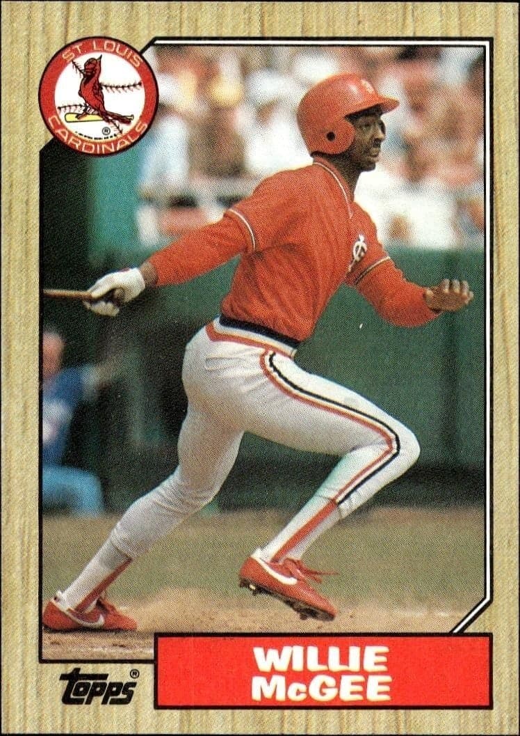 1987 Topps Willie McGee #440 trading card