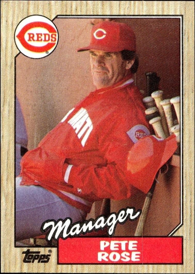 1987 Topps Pete Rose #393 baseball trading card front
