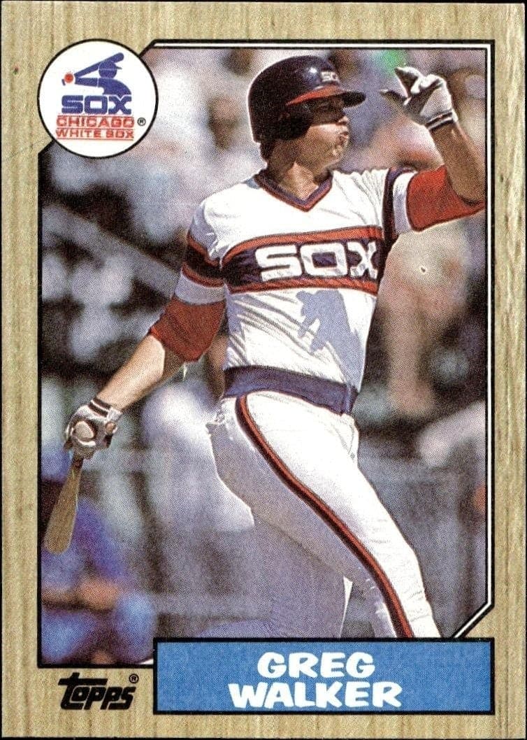 1987 Topps Greg Walker #397 trading card