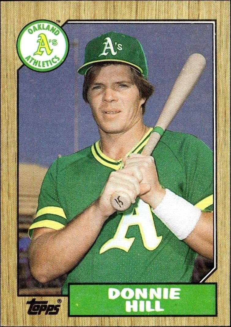 1987 Topps Donnie Hill #339 trading card