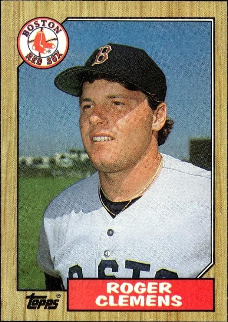 1987 Topps Roger Clemens #340 baseball trading card front