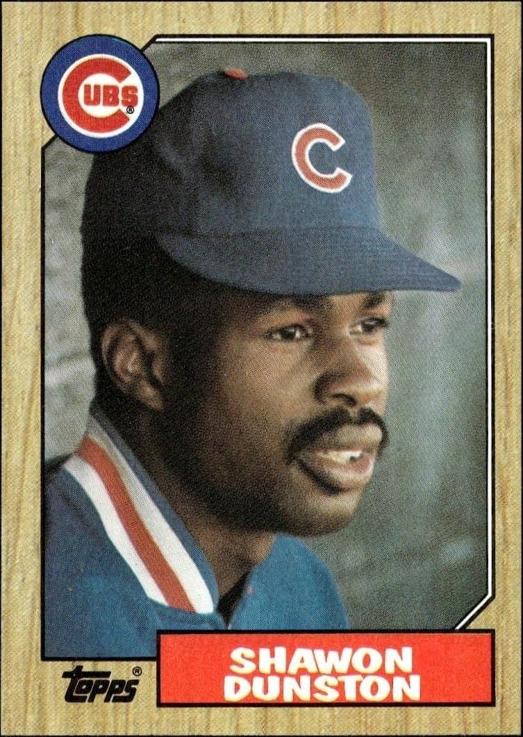 1987 Topps Shawon Dunston #346 trading card
