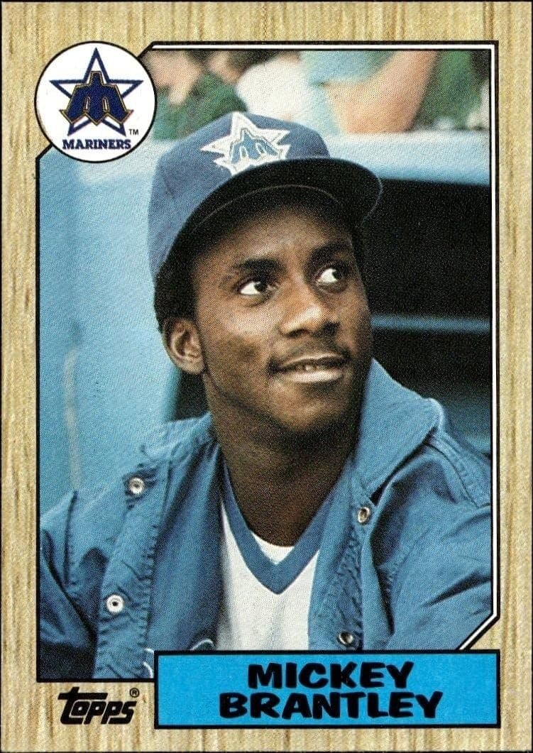 1987 Topps Mickey Brantley #347 baseball trading card front