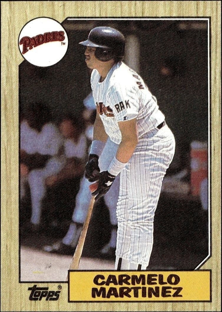 1987 Topps Carmelo Martinez #348 trading card
