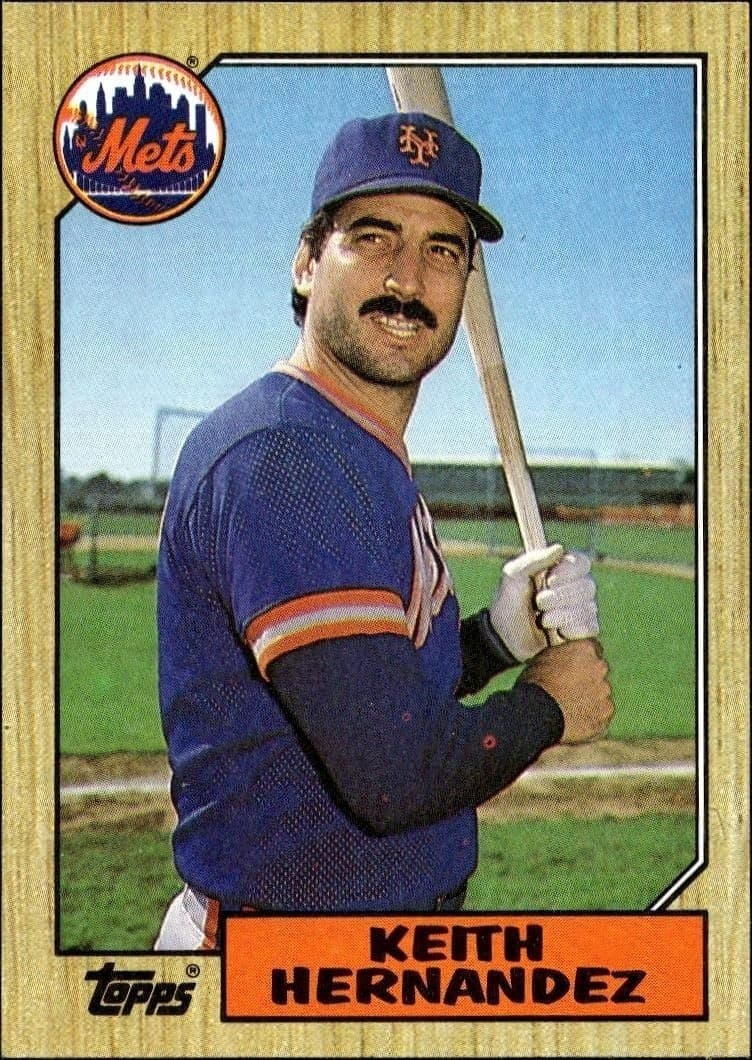 1987 Topps Keith Hernandez #350 baseball trading card front