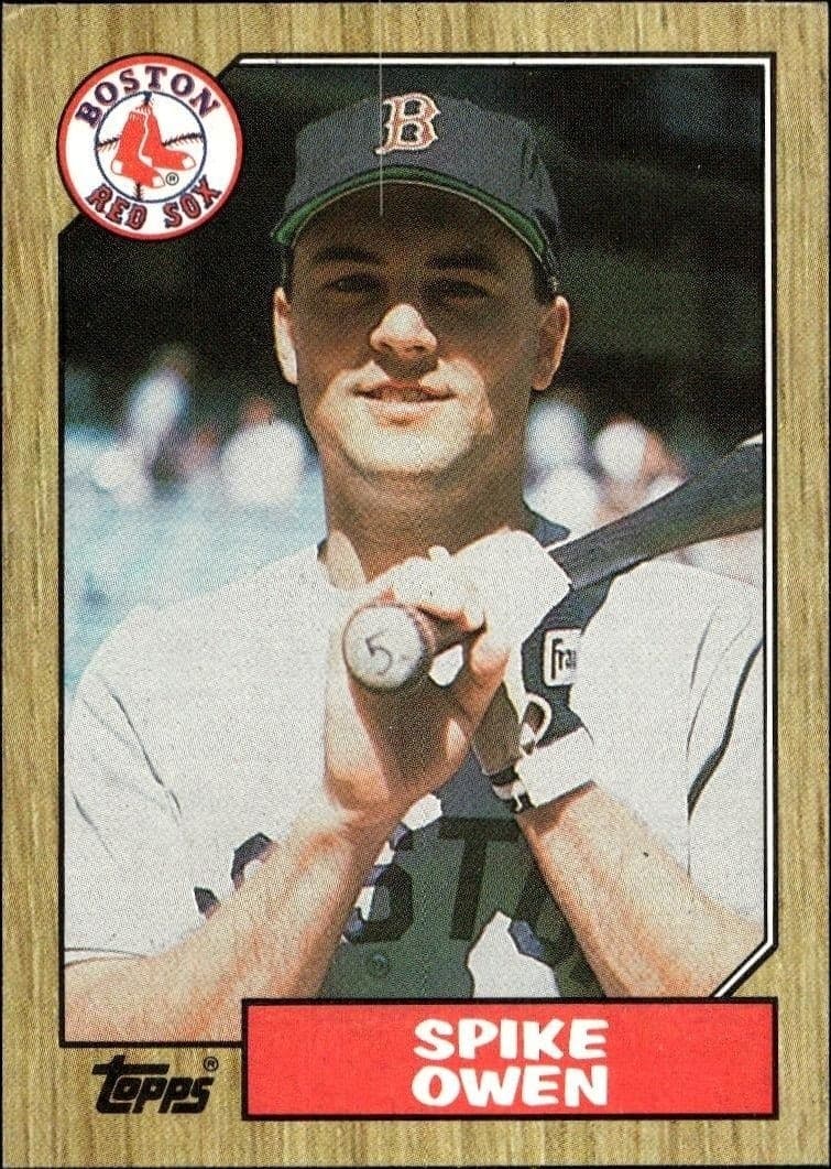 1987 Topps Spike Owen #591 trading card