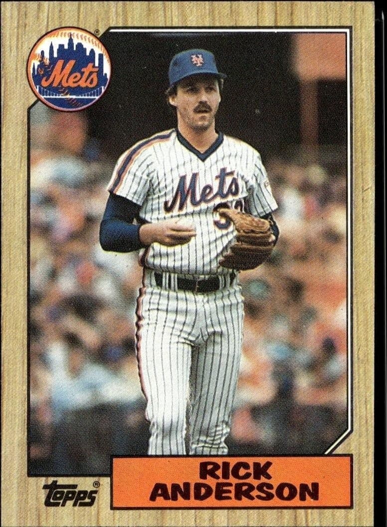 1987 Topps Rick Anderson #594 baseball trading card front
