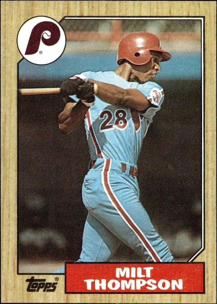 1987 Topps Milt Thompson #409 trading card
