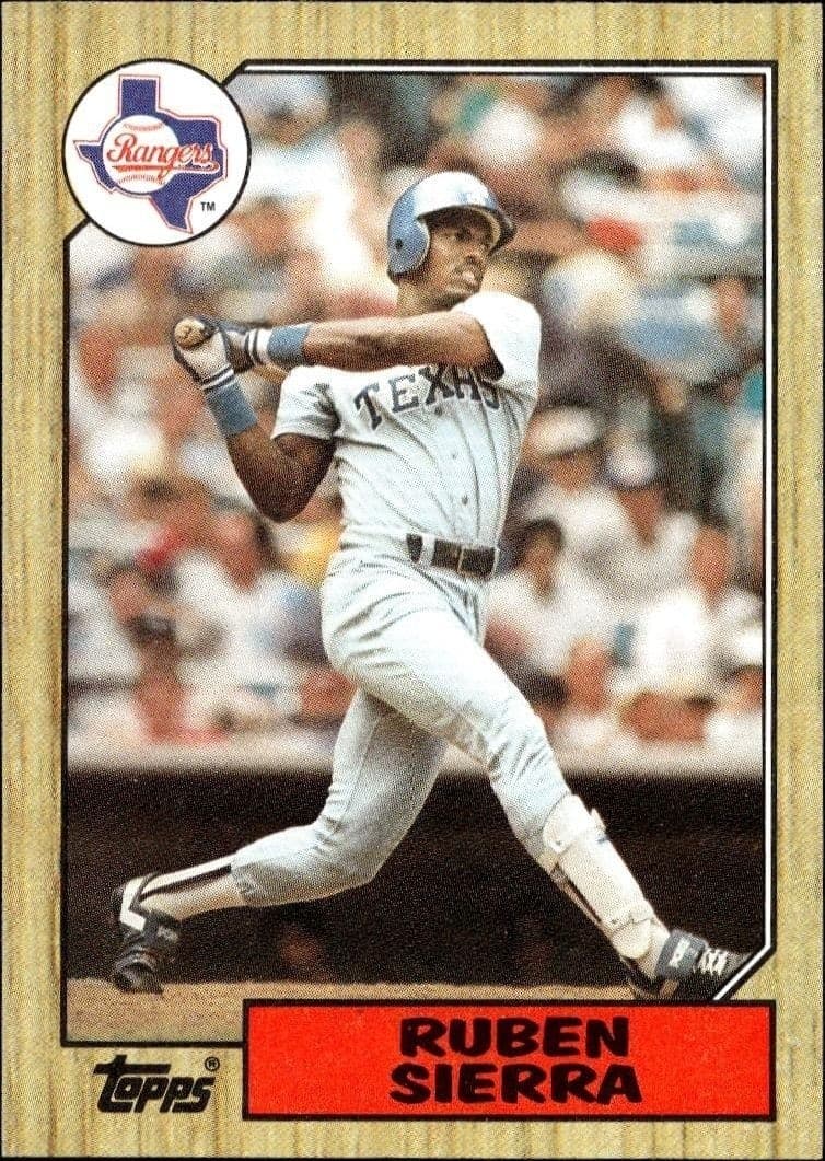 1987 Topps Ruben Sierra #261 trading card