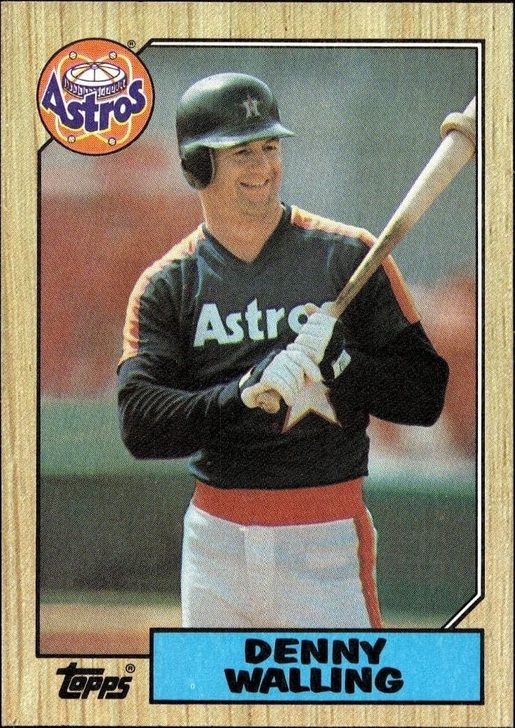 1987 Topps Denny Walling #222 trading card