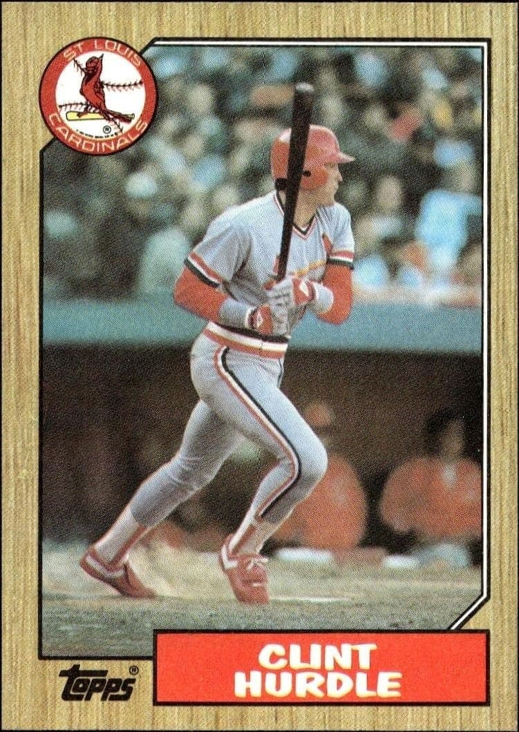 1987 Topps Series 1 Clint Hurdle #317 trading card