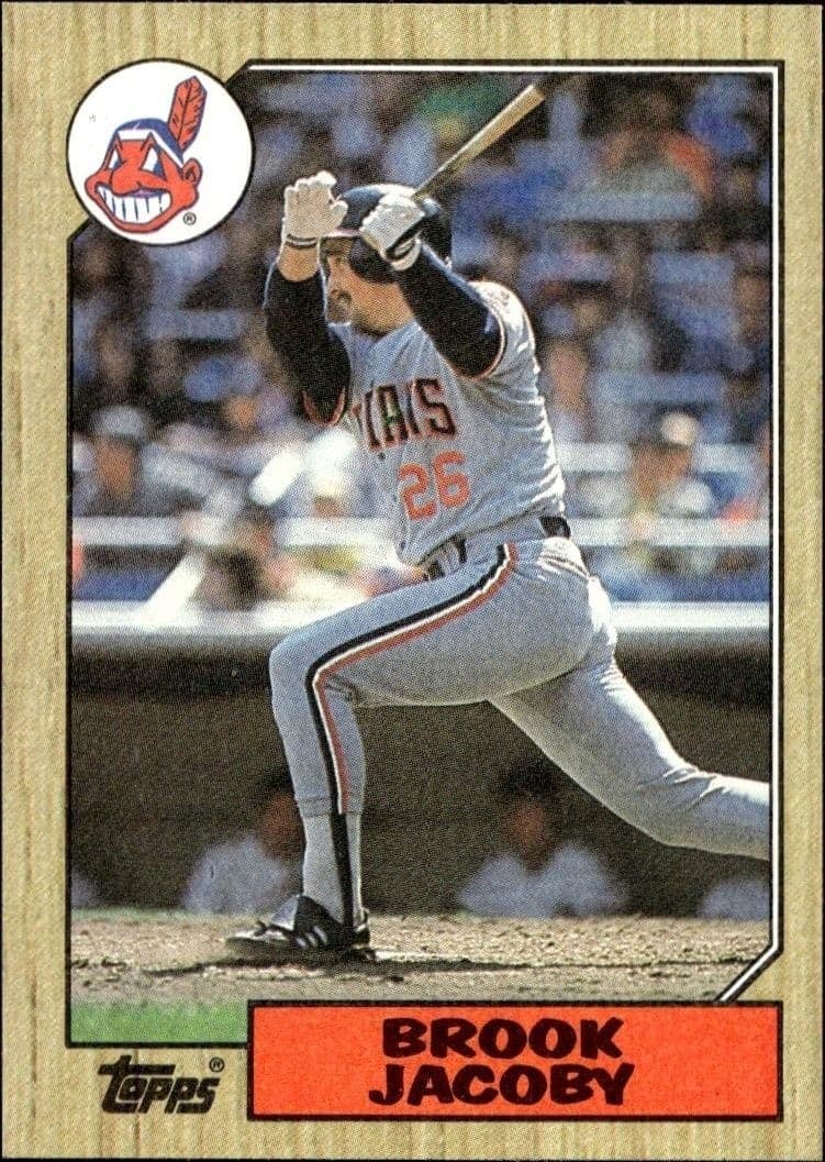 1987 Topps Brook Jacoby #405 trading card
