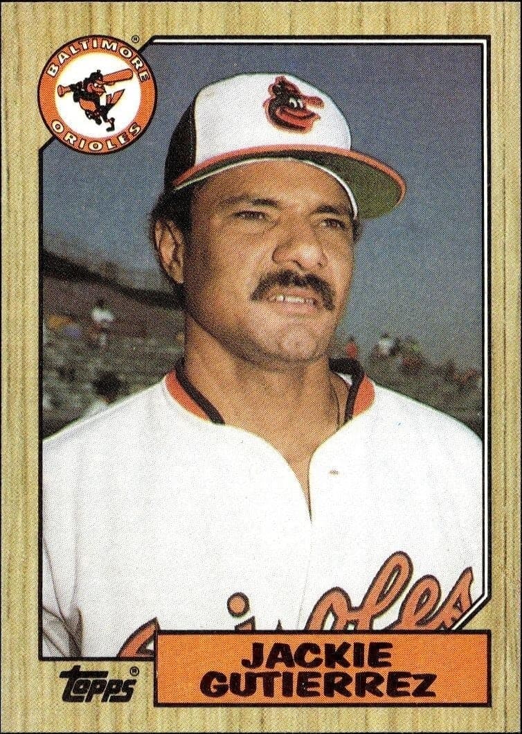 1987 Topps Jackie Gutierrez #276 baseball trading card front