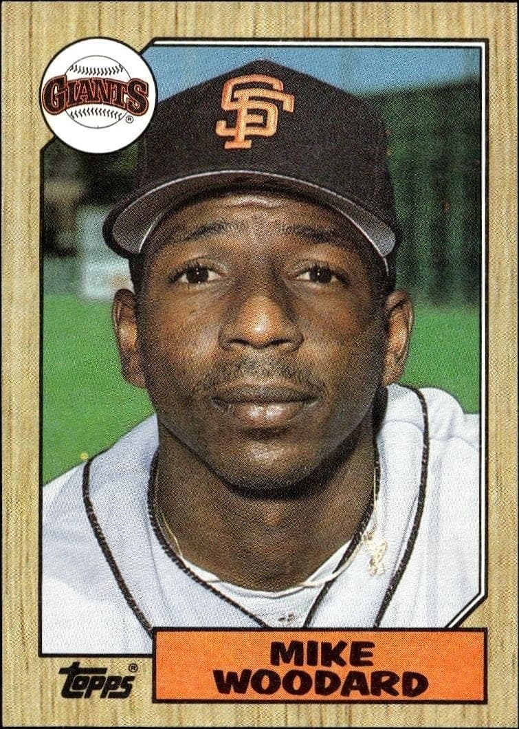 1987 Topps Mike Woodard #286 trading card