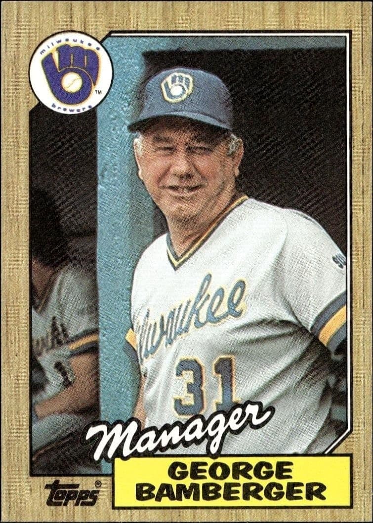 1987 Topps George Bamberger #468 baseball trading card front
