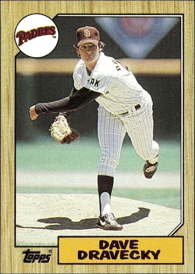 1987 Topps Dave Dravecky #470 trading card