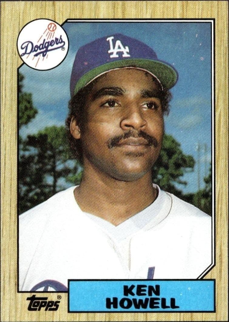 1987 Topps Ken Howell #477 trading card