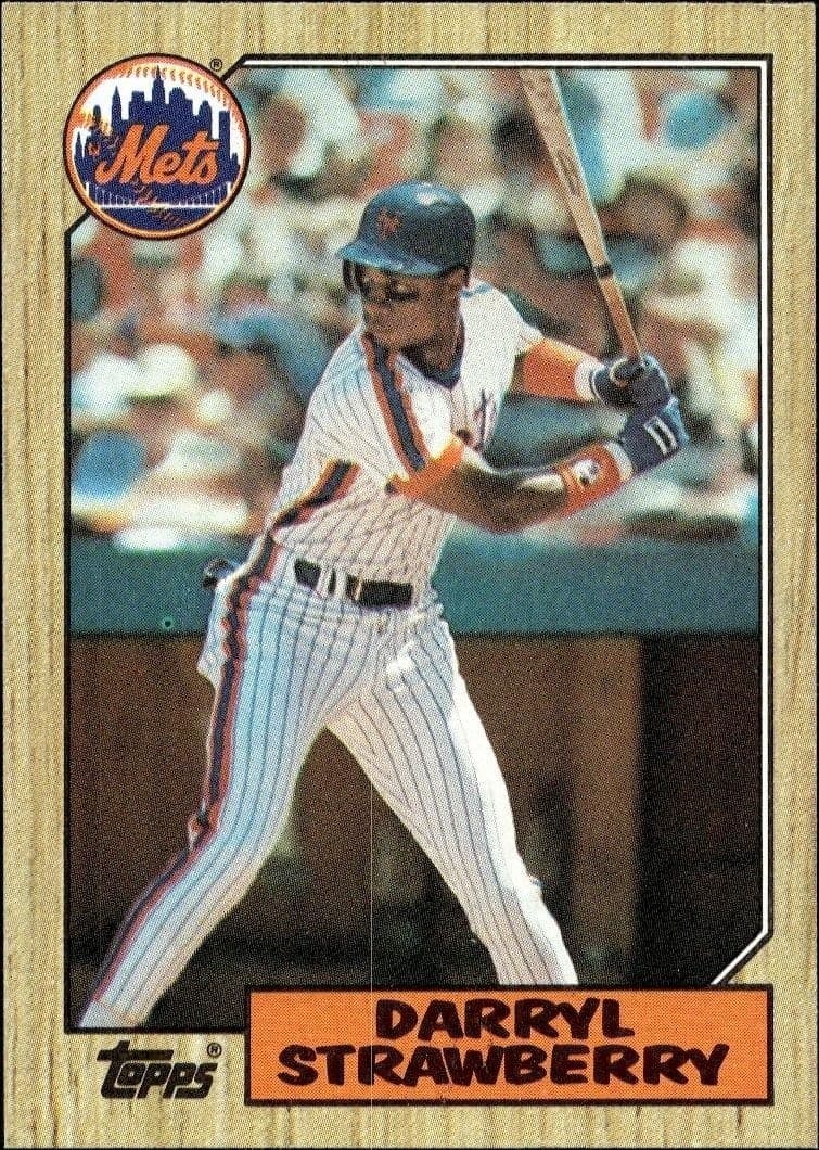 1987 Topps Darryl Strawberry #460 trading card