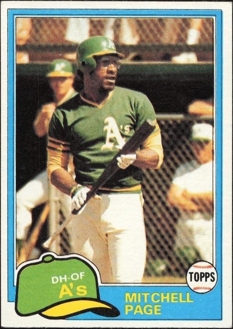1981 Topps Mitchell Page #35 baseball trading card front